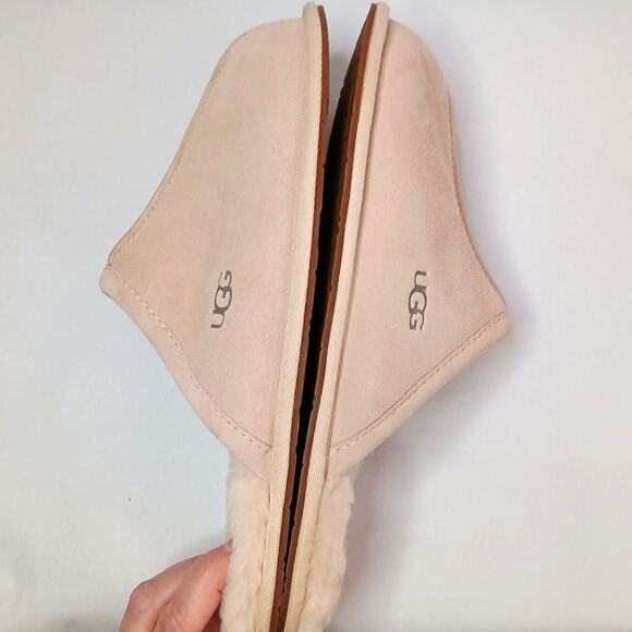 UGGplush Scuff Slippers Women’s Size 11 Pink Suede Slip-On - Picture 7 of 10